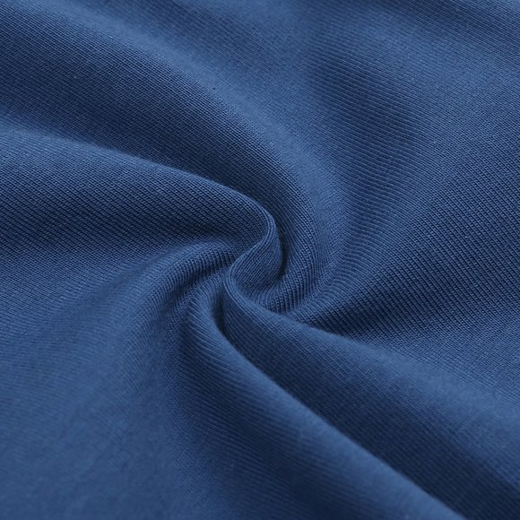 NWT*BABY ROMPER Long Sleeve Blue Cotton Mitted Footed Double Zipper Bodysuit Boy - Picture 11 of 15